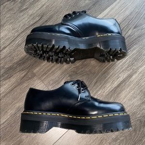 Dr Martens 1461 Smooth Leather Platform Shoes